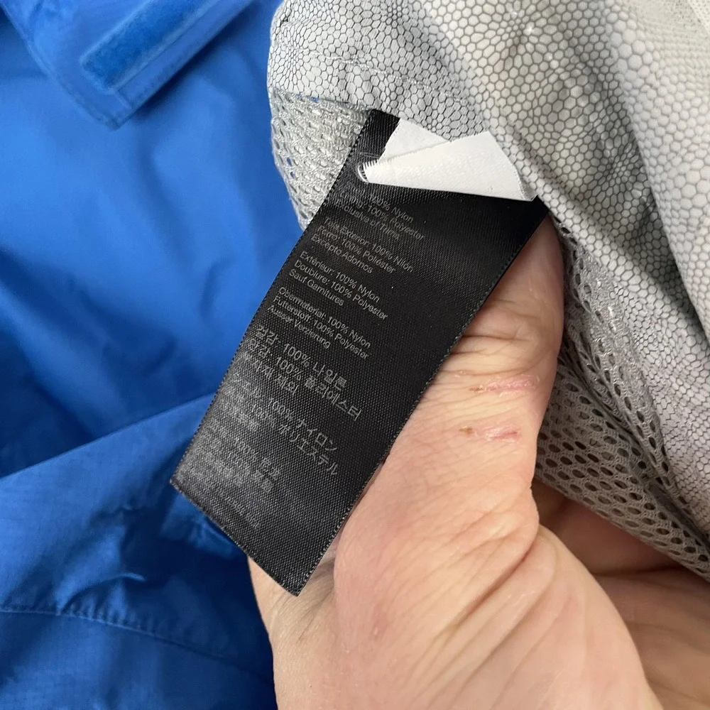 Marmot MemBrain Ski Jacket‎ Mens Small Blue Hooded Waterproof Shell Lightweight